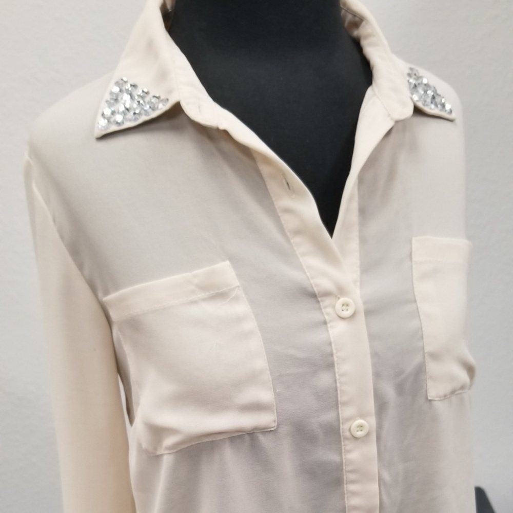 Long Sleeve Sheer Dinner Shirt